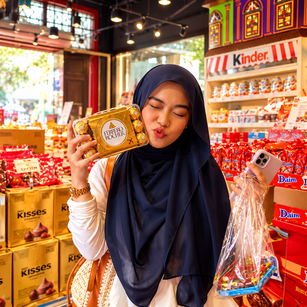 Visitor at Melaka Chocolate House